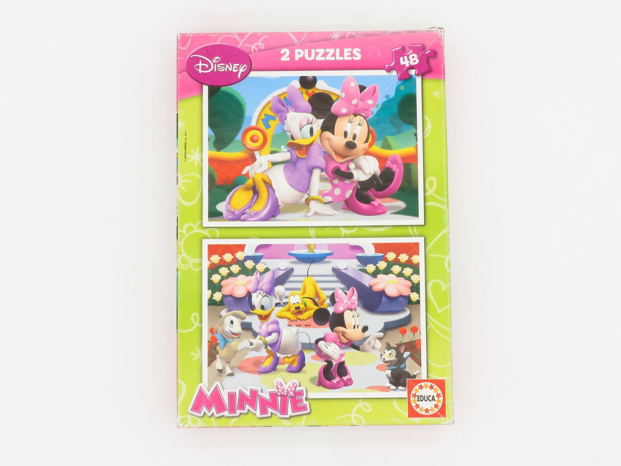 2 puzzles Disney Minnie Puzzles Circule 