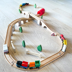 Circuit de train en bois Jeux de construction Circule 