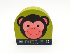 Puzzle recto verso Singe Monkey friends Puzzles Circule 