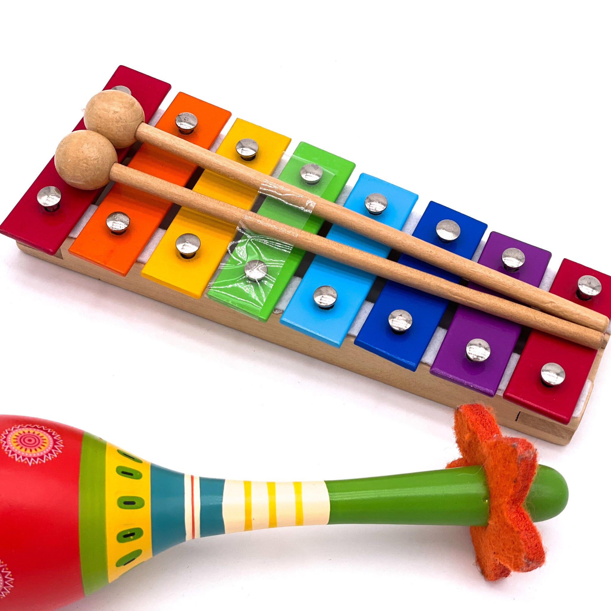 Set 2 instruments Maracas et xylophone Jeux musicaux Circule 